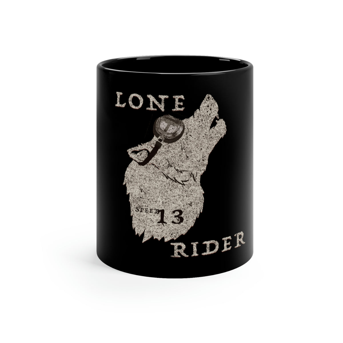 Lone Rider - Black mug 11oz
