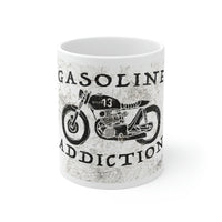 Gasoline Addiction - WHITE MUG 11OZ