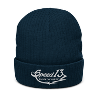 ⚡ Quick 'n' Dirty ™ ⚡- (White) Recycled cuffed beanie