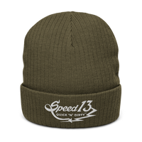 ⚡ Quick 'n' Dirty ™ ⚡- (White) Recycled cuffed beanie