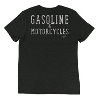 Gasoline & Motorcycles - Back Print & Embroidered Chest Logo