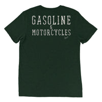 Gasoline & Motorcycles - Back Print & Embroidered Chest Logo