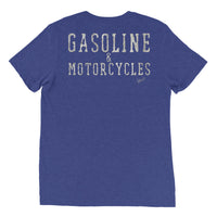Gasoline & Motorcycles - Back Print & Embroidered Chest Logo