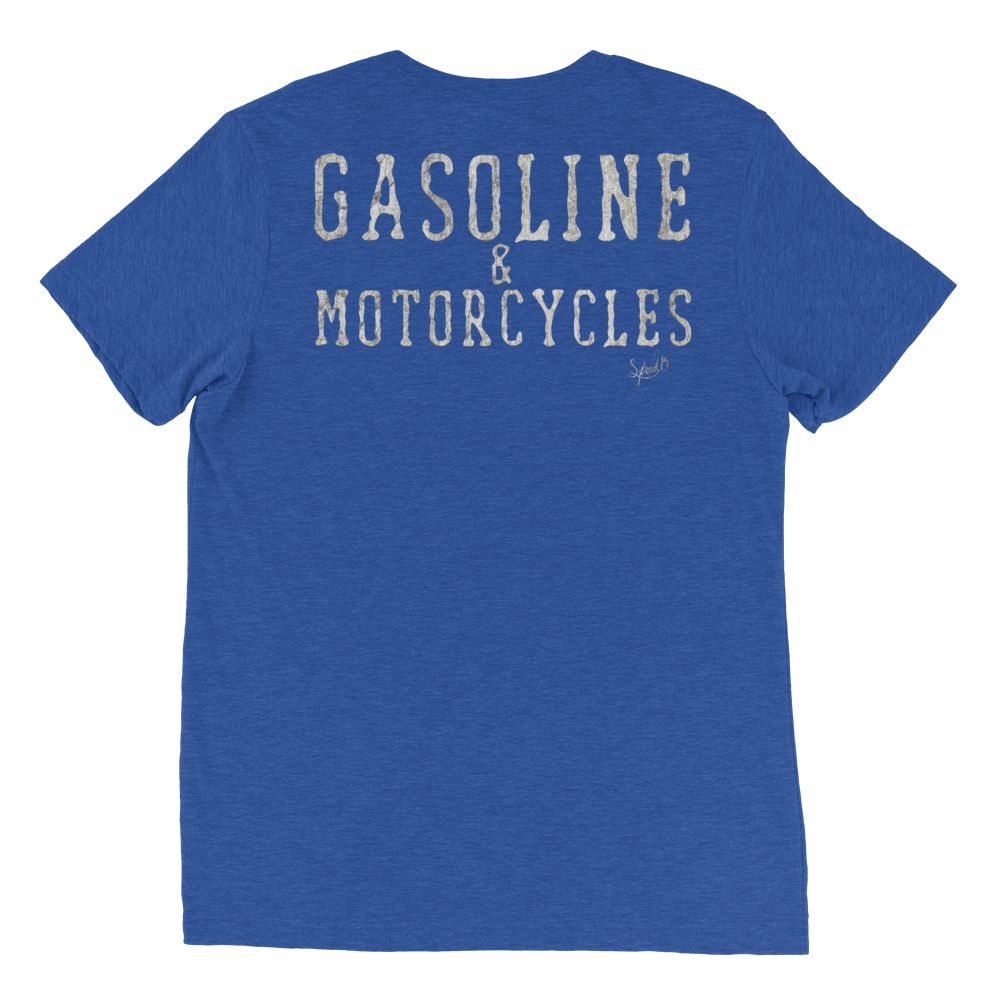 Gasoline & Motorcycles - Back Print & Embroidered Chest Logo